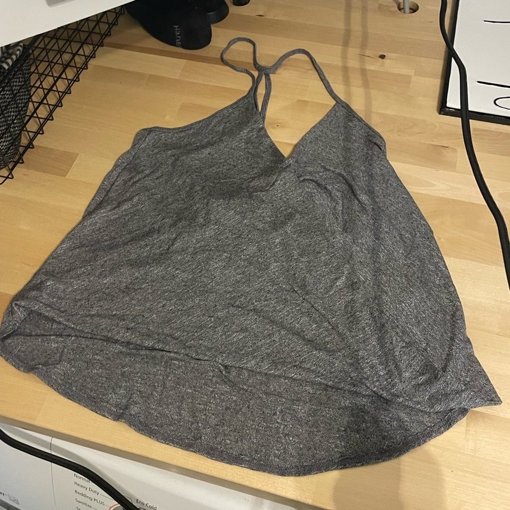 Abercrombie & Fitch surplice grey cami